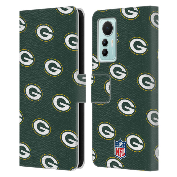NFL Green Bay Packers Artwork Patterns Leather Book Wallet Case Cover For Xiaomi 12 Lite