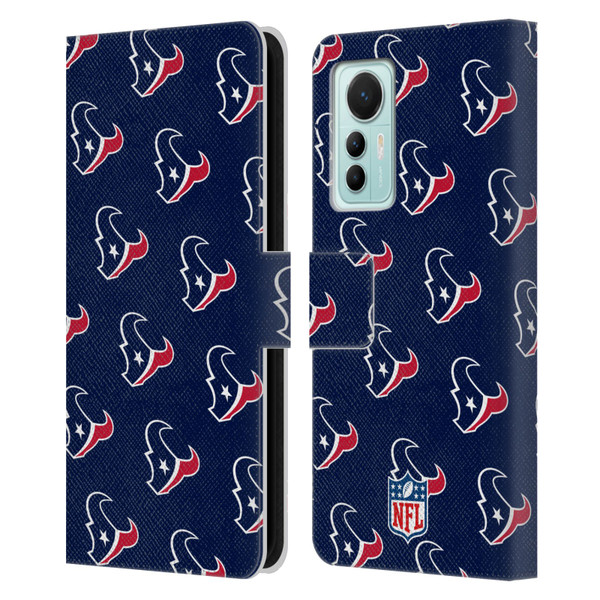 NFL Houston Texans Artwork Patterns Leather Book Wallet Case Cover For Xiaomi 12 Lite