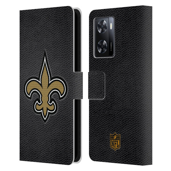 NFL New Orleans Saints Logo Football Leather Book Wallet Case Cover For OPPO A57s