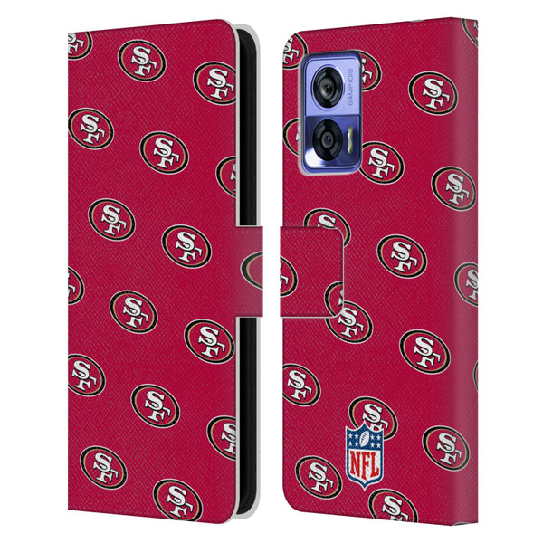 NFL San Francisco 49ers Artwork Patterns Leather Book Wallet Case Cover For Motorola Edge 30 Neo 5G