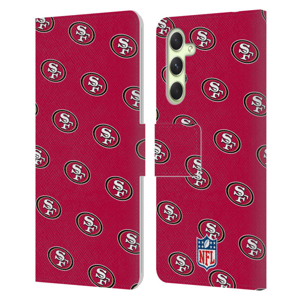 NFL San Francisco 49ers Artwork Patterns Leather Book Wallet Case Cover For Samsung Galaxy A54 5G