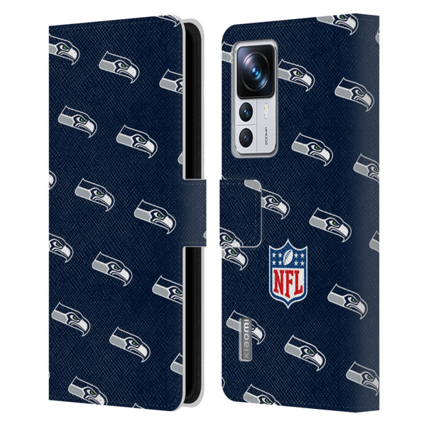 NFL Seattle Seahawks Artwork Patterns Leather Book Wallet Case Cover For Xiaomi 12T Pro