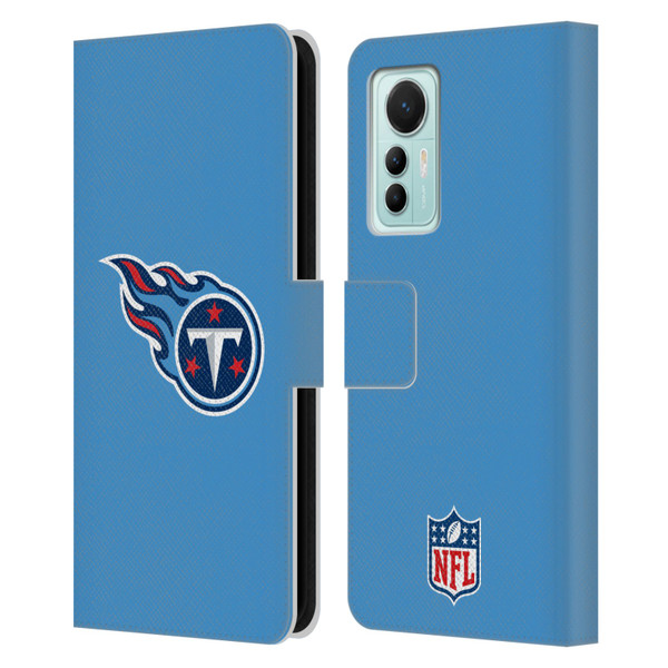NFL Tennessee Titans Logo Plain Leather Book Wallet Case Cover For Xiaomi 12 Lite