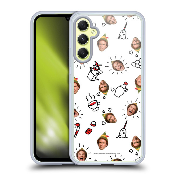 Elf Movie Graphics 2 Buddy Face Pattern Soft Gel Case for Samsung Galaxy A34 5G