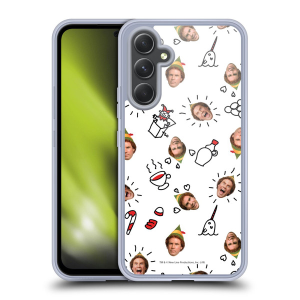 Elf Movie Graphics 2 Buddy Face Pattern Soft Gel Case for Samsung Galaxy A54 5G