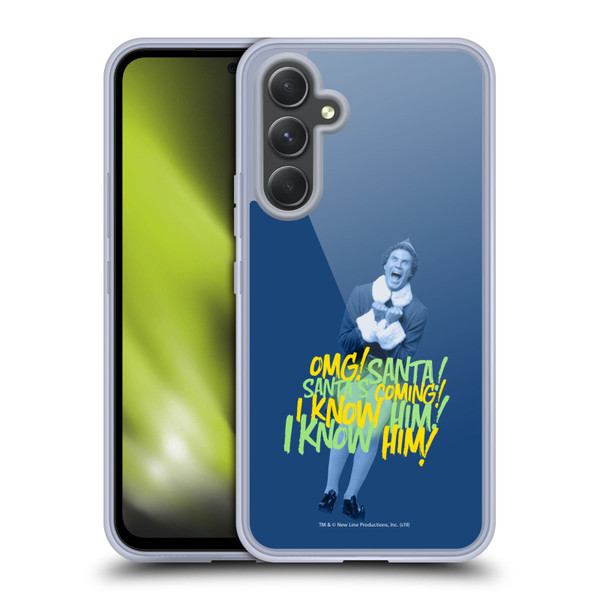 Elf Movie Graphics 2 Santa I Know Him Soft Gel Case for Samsung Galaxy A54 5G