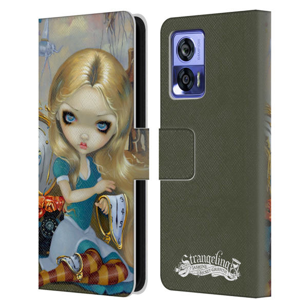 Strangeling Art Surrealist Dream Leather Book Wallet Case Cover For Motorola Edge 30 Neo 5G