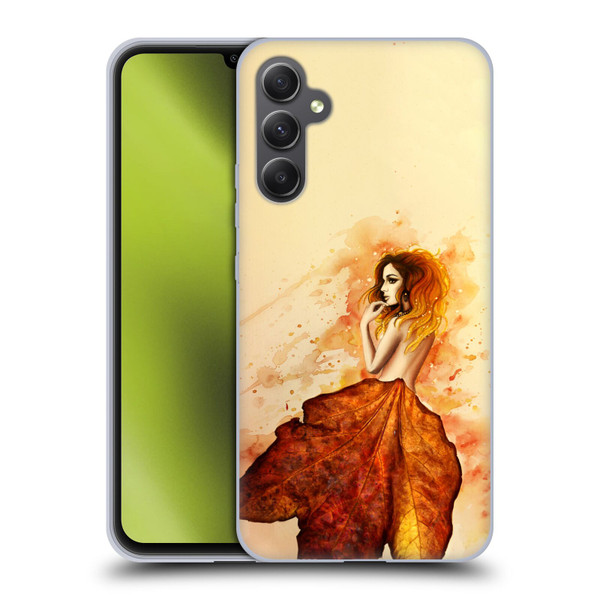 Sarah Richter Fantasy Autumn Girl Soft Gel Case for Samsung Galaxy A34 5G