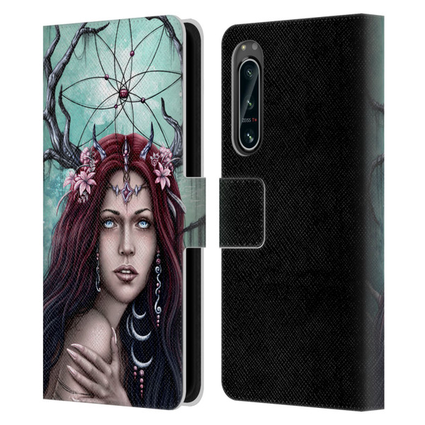 Sarah Richter Fantasy Fairy Girl Leather Book Wallet Case Cover For Sony Xperia 5 IV