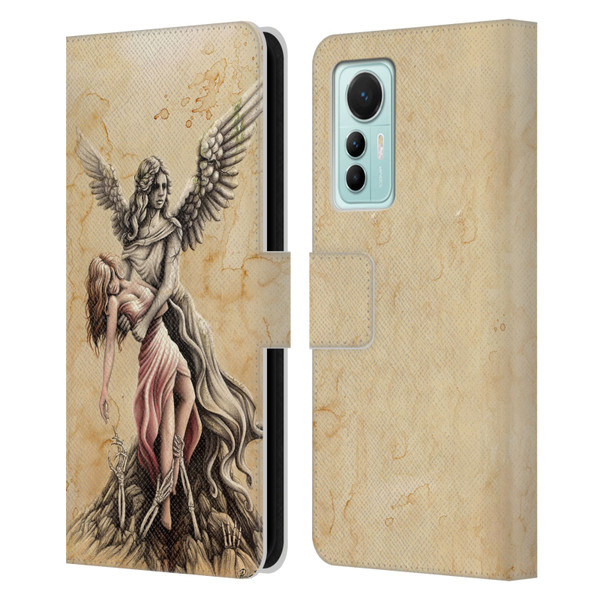 Sarah Richter Gothic Warrior Girl Leather Book Wallet Case Cover For Xiaomi 12 Lite