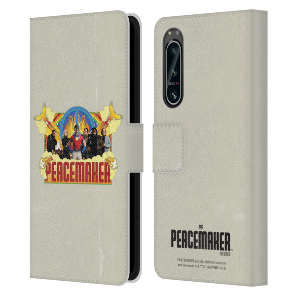 Peacemaker: Television Series Graphics Group Leather Book Wallet Case Cover For Sony Xperia 5 IV