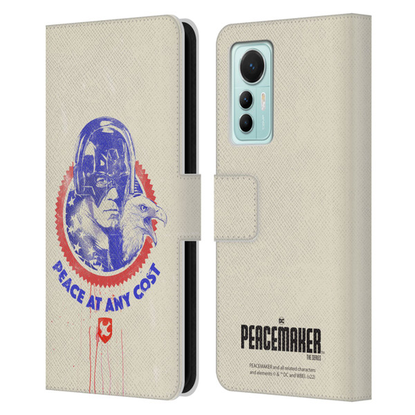 Peacemaker: Television Series Graphics Christopher Smith & Eagly Leather Book Wallet Case Cover For Xiaomi 12 Lite