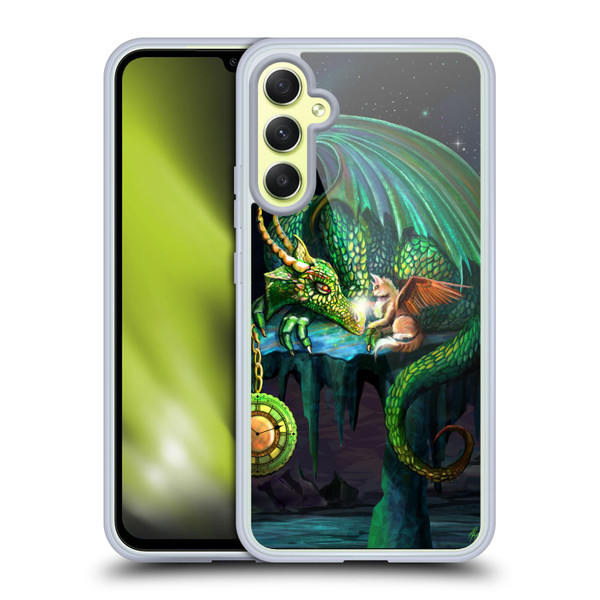 Rose Khan Dragons Green Time Soft Gel Case for Samsung Galaxy A34 5G