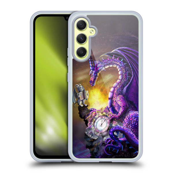 Rose Khan Dragons Purple Time Soft Gel Case for Samsung Galaxy A34 5G