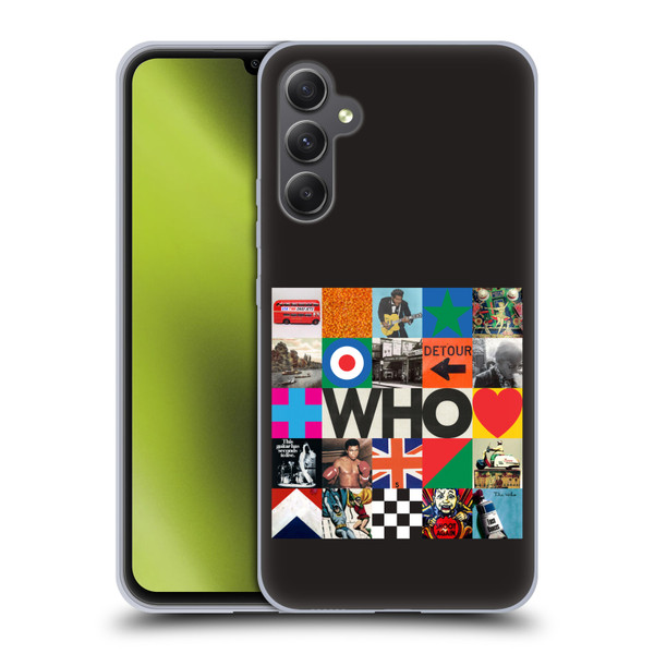 The Who 2019 Album Square Collage Soft Gel Case for Samsung Galaxy A34 5G
