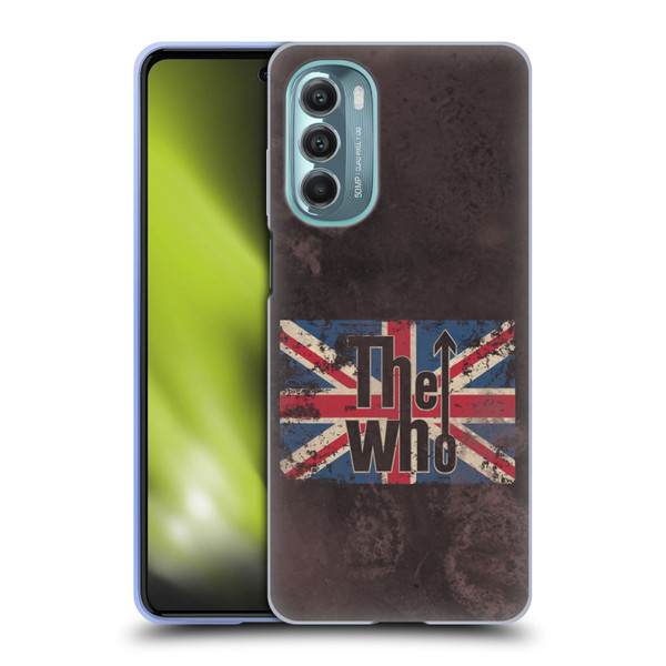 The Who Band Art Union Jack Distressed Look Soft Gel Case for Motorola Moto G Stylus 5G (2022)