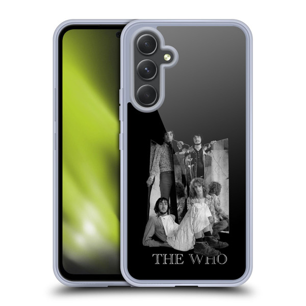 The Who Band Art Mirror Mono Distress Soft Gel Case for Samsung Galaxy A54 5G