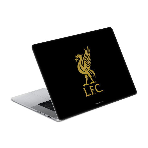Liverpool Football Club Art Liver Bird Gold On Black Vinyl Sticker Skin Decal Cover for Apple MacBook Pro 16" A2485