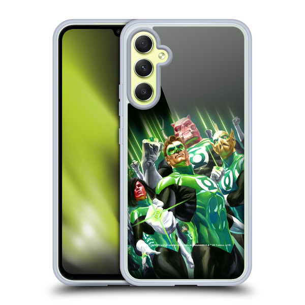 Green Lantern DC Comics Comic Book Covers Group Soft Gel Case for Samsung Galaxy A34 5G