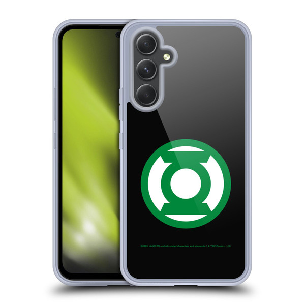 Green Lantern DC Comics Logos Black Soft Gel Case for Samsung Galaxy A54 5G