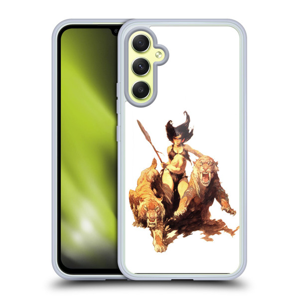 Frank Frazetta Fantasy The Huntress Soft Gel Case for Samsung Galaxy A34 5G