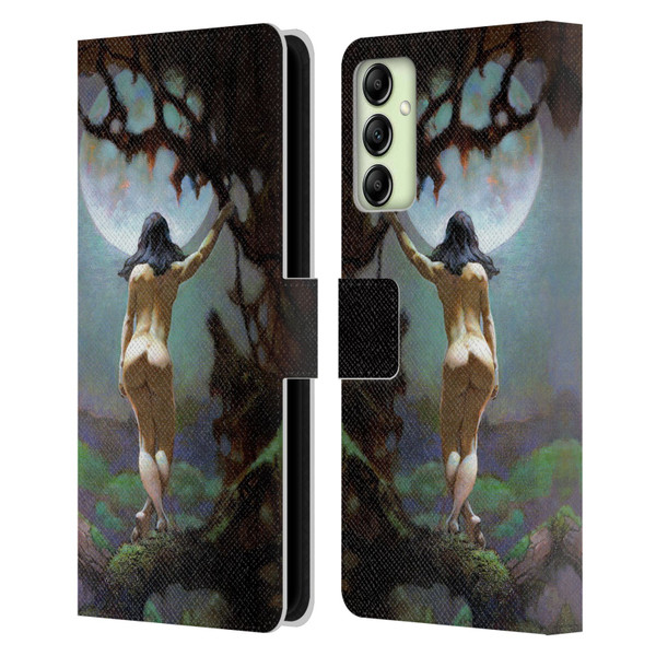 Frank Frazetta Fantasy Moons Rapture Leather Book Wallet Case Cover For Samsung Galaxy A14 5G