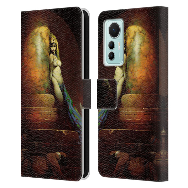 Frank Frazetta Fantasy Egyptian Queen Leather Book Wallet Case Cover For Xiaomi 12 Lite