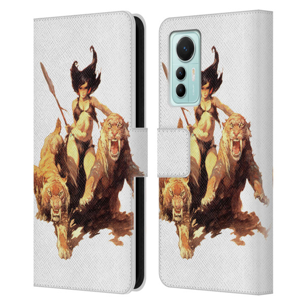 Frank Frazetta Fantasy The Huntress Leather Book Wallet Case Cover For Xiaomi 12 Lite