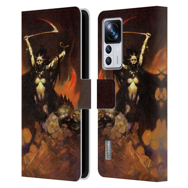 Frank Frazetta Fantasy Woman With A Scythe Leather Book Wallet Case Cover For Xiaomi 12T Pro