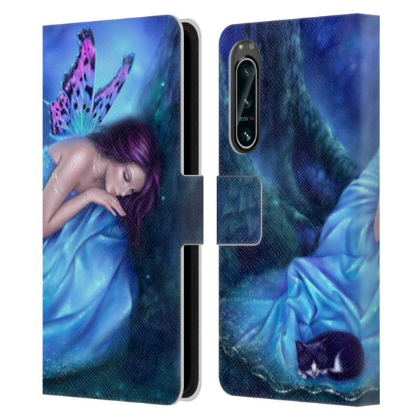 Rachel Anderson Fairies Serenity Leather Book Wallet Case Cover For Sony Xperia 5 IV