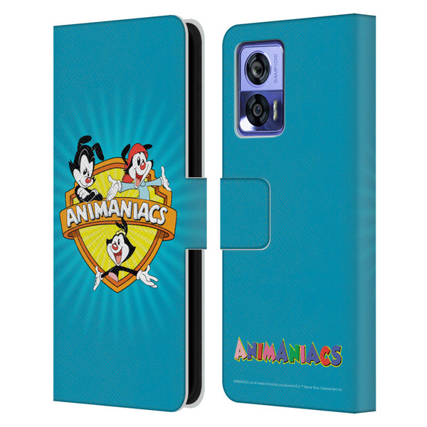 Animaniacs Graphics Logo Leather Book Wallet Case Cover For Motorola Edge 30 Neo 5G