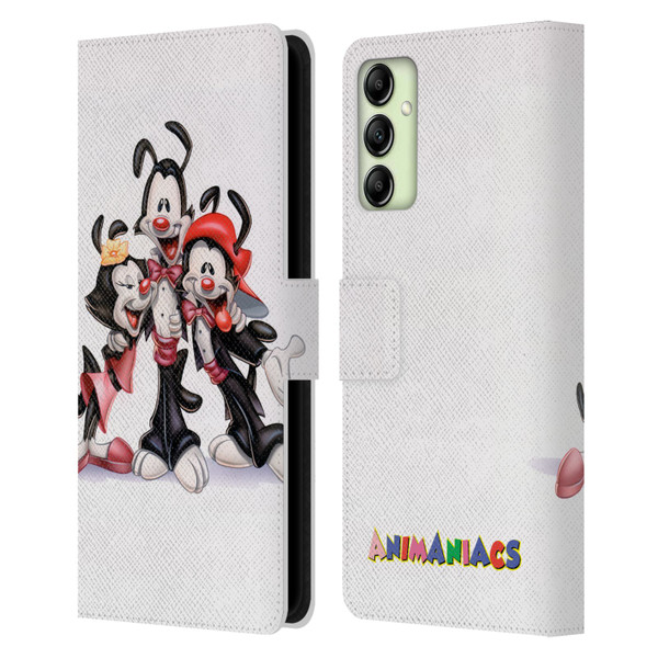 Animaniacs Graphics Formal Leather Book Wallet Case Cover For Samsung Galaxy A14 5G