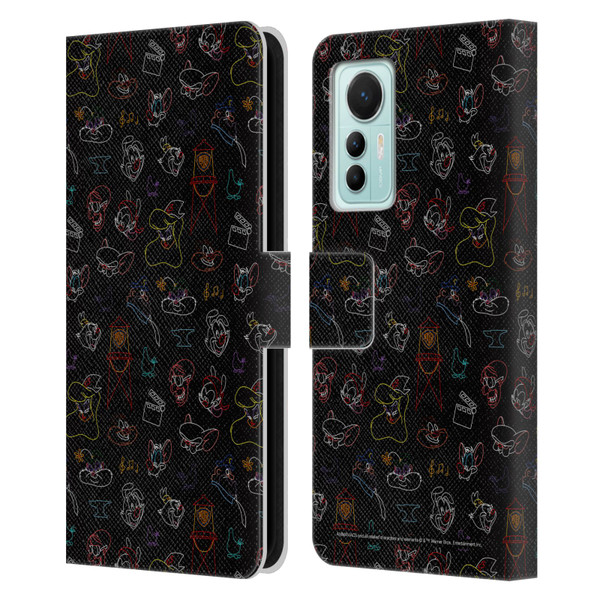 Animaniacs Graphics Pattern Leather Book Wallet Case Cover For Xiaomi 12 Lite