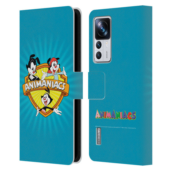 Animaniacs Graphics Logo Leather Book Wallet Case Cover For Xiaomi 12T Pro