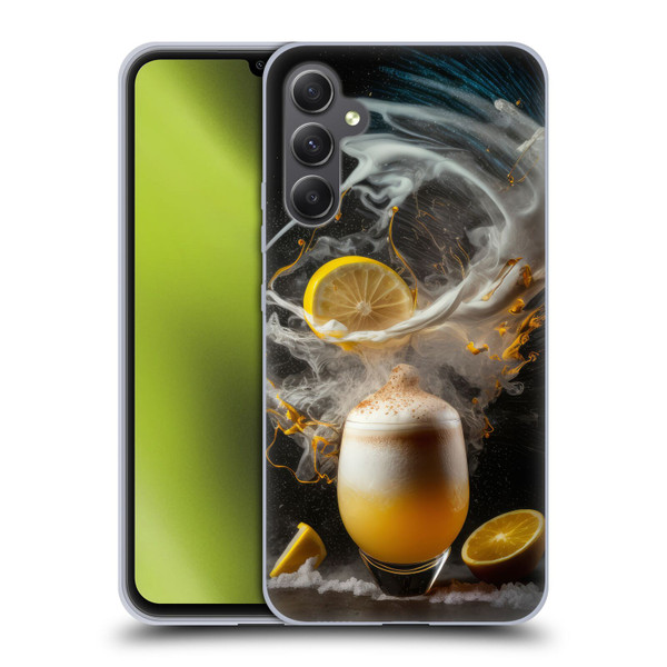 Spacescapes Cocktails Explosive Elixir, Whisky Sour Soft Gel Case for Samsung Galaxy A34 5G