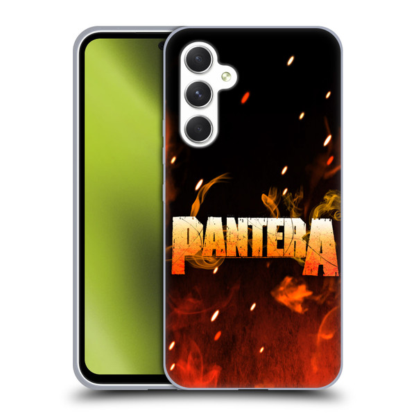 Pantera Art Fire Soft Gel Case for Samsung Galaxy A54 5G