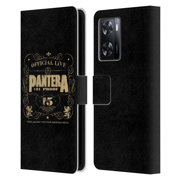 Pantera Art 101 Proof Leather Book Wallet Case Cover For OPPO A57s