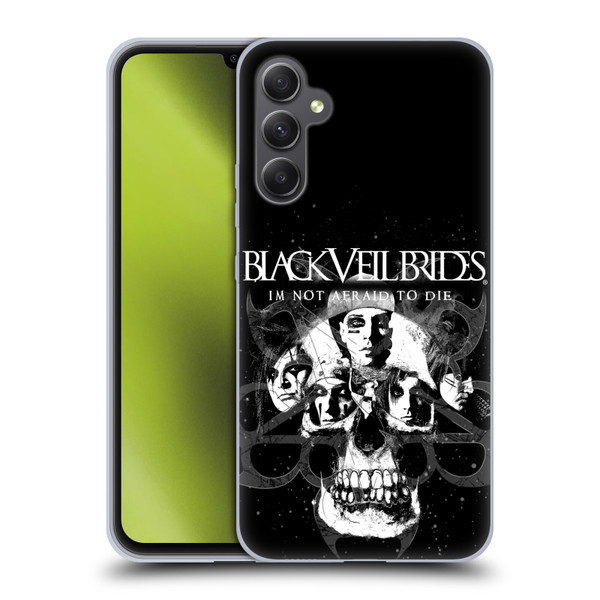 Black Veil Brides Band Art Skull Faces Soft Gel Case for Samsung Galaxy A34 5G