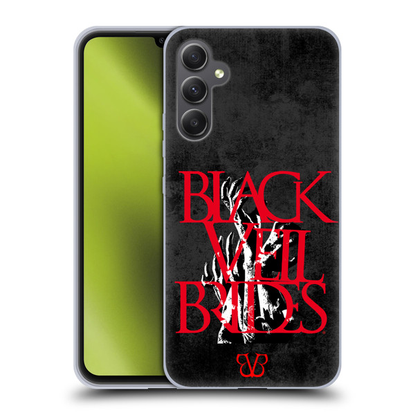 Black Veil Brides Band Art Zombie Hands Soft Gel Case for Samsung Galaxy A34 5G