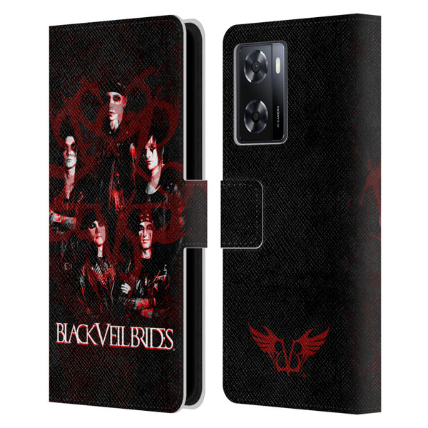 Black Veil Brides Band Members Group Leather Book Wallet Case Cover For OPPO A57s