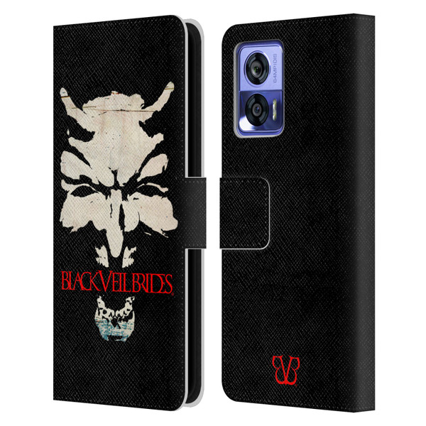 Black Veil Brides Band Art Devil Art Leather Book Wallet Case Cover For Motorola Edge 30 Neo 5G