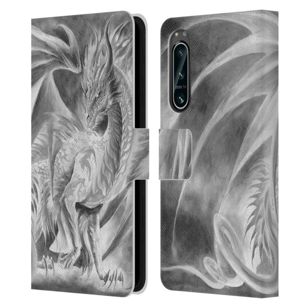 Ruth Thompson Dragons Silver Ice Leather Book Wallet Case Cover For Sony Xperia 5 IV