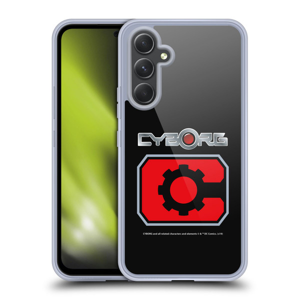 Cyborg DC Comics Logos Retro Soft Gel Case for Samsung Galaxy A54 5G