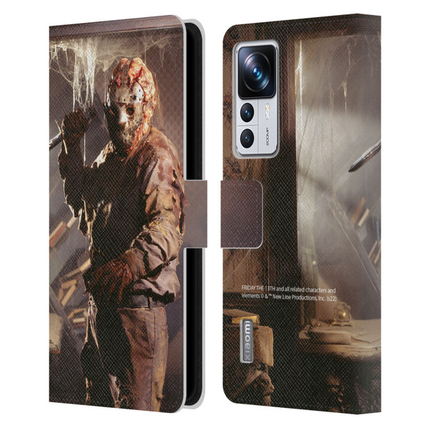 Friday the 13th: Jason Goes To Hell Graphics Jason Voorhees 2 Leather Book Wallet Case Cover For Xiaomi 12T Pro