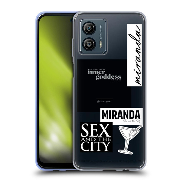 Sex and The City: Television Series Characters Inner Goddess Miranda Soft Gel Case for Motorola Moto G53 5G