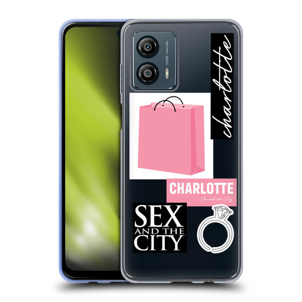 Sex and The City: Television Series Characters Shopping Bag Charlotte Soft Gel Case for Motorola Moto G53 5G