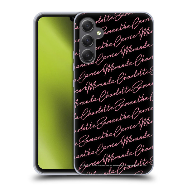 Sex and The City: Television Series Graphics Name Pattern Soft Gel Case for Samsung Galaxy A34 5G