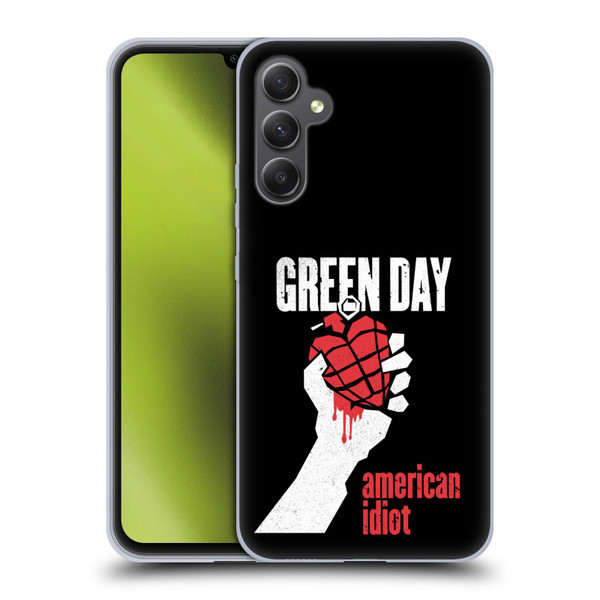 Green Day Graphics American Idiot Soft Gel Case for Samsung Galaxy A34 5G