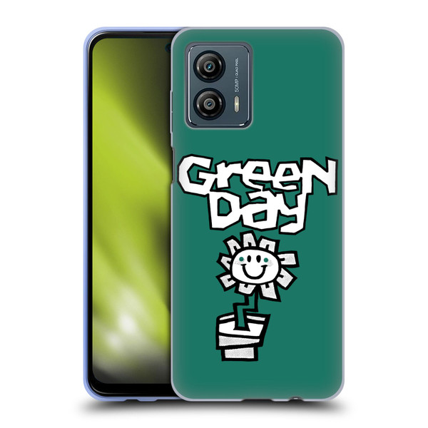 Green Day Graphics Flower Soft Gel Case for Motorola Moto G53 5G