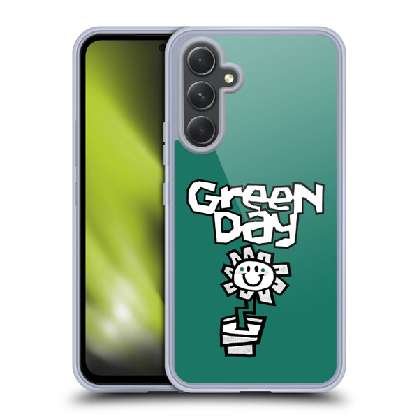Green Day Graphics Flower Soft Gel Case for Samsung Galaxy A54 5G